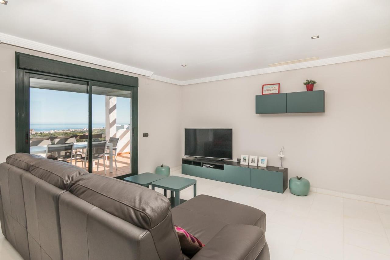 Appartamento 2186-Luxury Sea View Penthouse In Casares Costa Esterno foto
