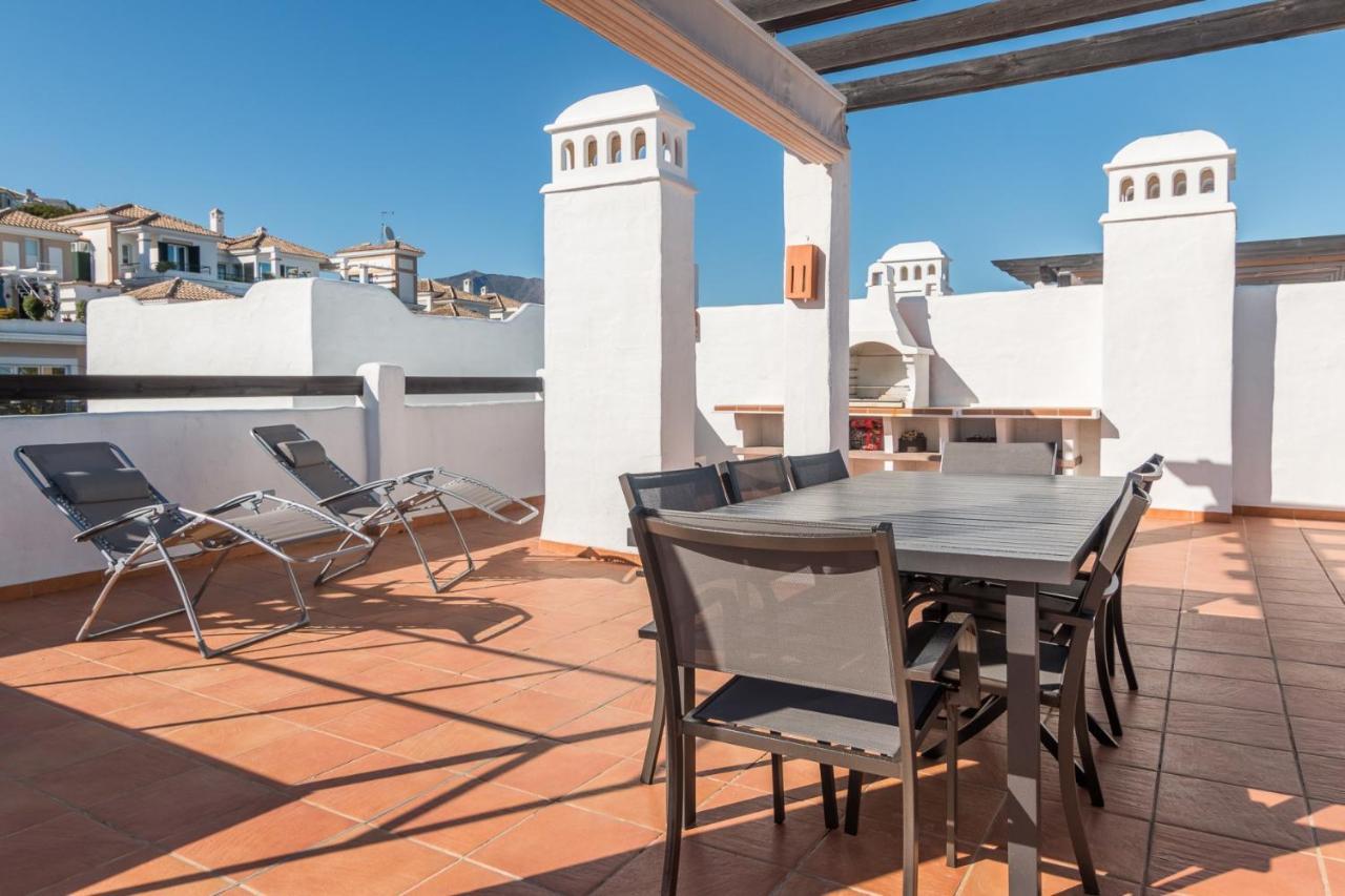 Appartamento 2186-Luxury Sea View Penthouse In Casares Costa Esterno foto