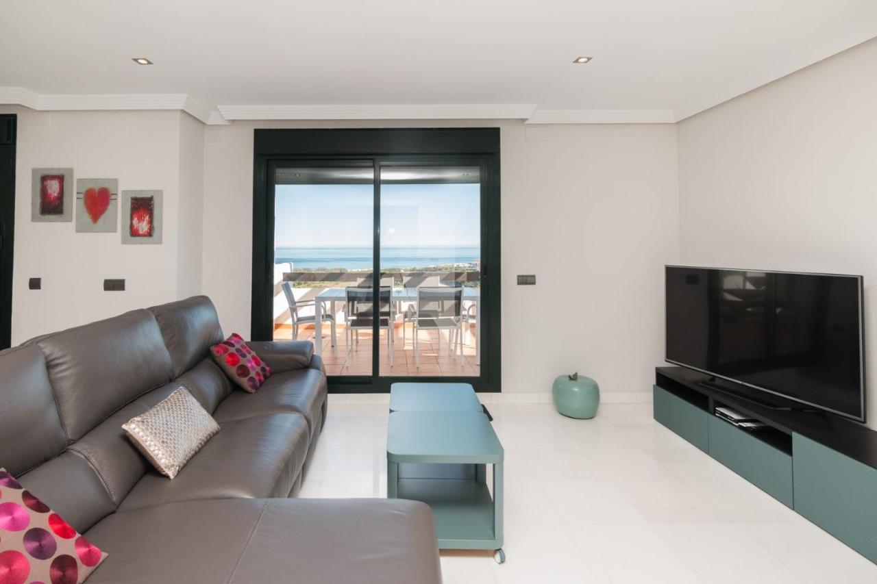 Appartamento 2186-Luxury Sea View Penthouse In Casares Costa Esterno foto